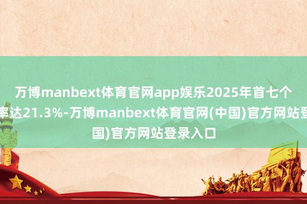 万博manbext体育官网app娱乐2025年首七个月毛利率达21.3%-万博manbext体育官网(中国)官方网站登录入口